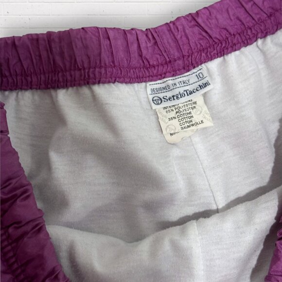 Sergio Tacchini Vintage 80s Track Pants/Tracksuit/Sweatpants Size 10 - Picture 5 of 6